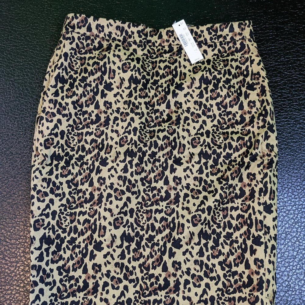 J.Crew NWT No 2 Pencil Skirt in Leopard